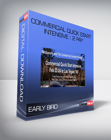 Commercial Quick Start Intensive : 2 Pay – EARLY BIRD