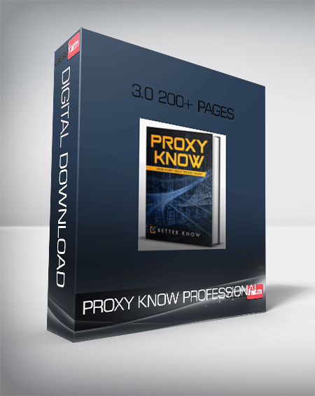 PROXY KNOW PROFESSIONAL 3.0 200+ Pages