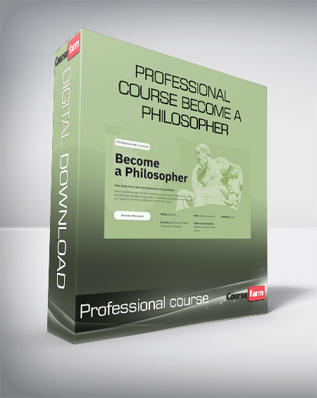 Professional course Become a philosopher