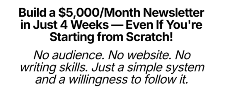 Duston McGroarty - 5K a Month Newsletter Coaching Program